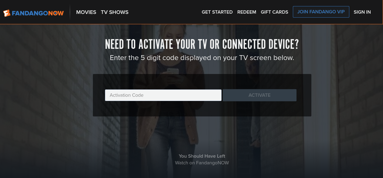 How to Activate and Use FandangoNOW (Vudu) at fandangonow.com/activate