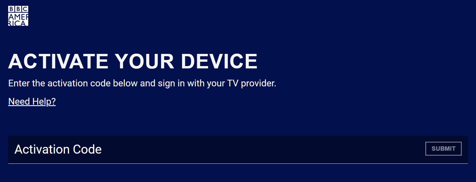 Activate BBC America on Smart Devices at bbcamerica.com/activate