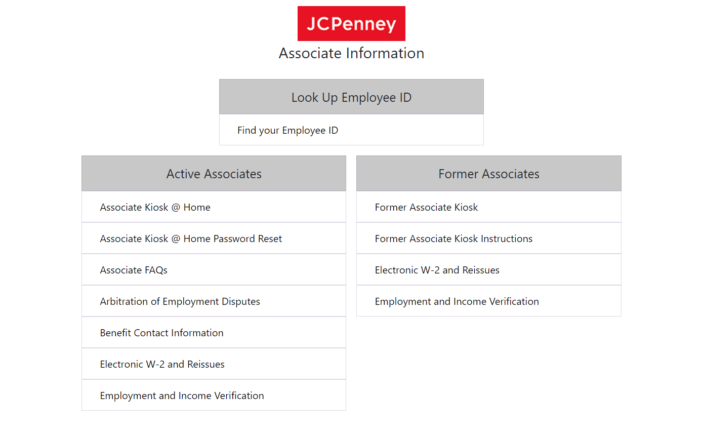 The Complete Guide to the JCPenney Associate Kiosk at jcpassociates.com